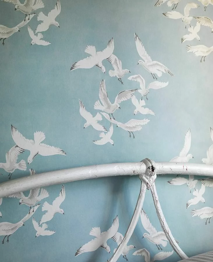 Tapete Greta Pastellhellblau 3 Tapete Greta Pastellhellblau