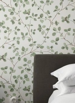 Tapete Hassel Blassgrün