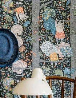 Tapete Haval Schwarzgrau