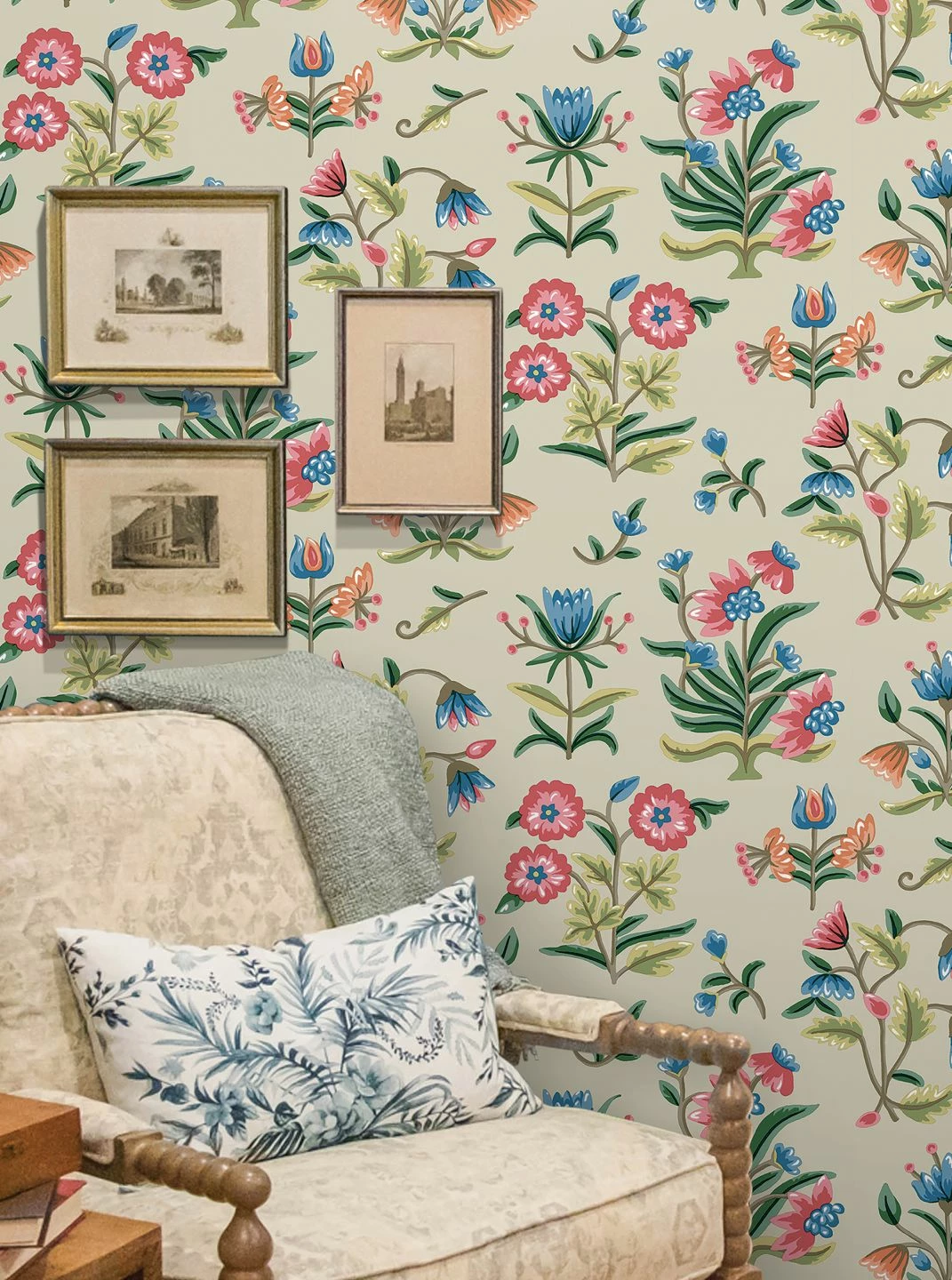 Selbstklebende Tapete Heirloom Floral Hellelfenbein 5 Selbstklebende Tapete Heirloom Floral Hellelfenbein – Bild 3