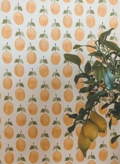 Tapete Henriette Goldgelb