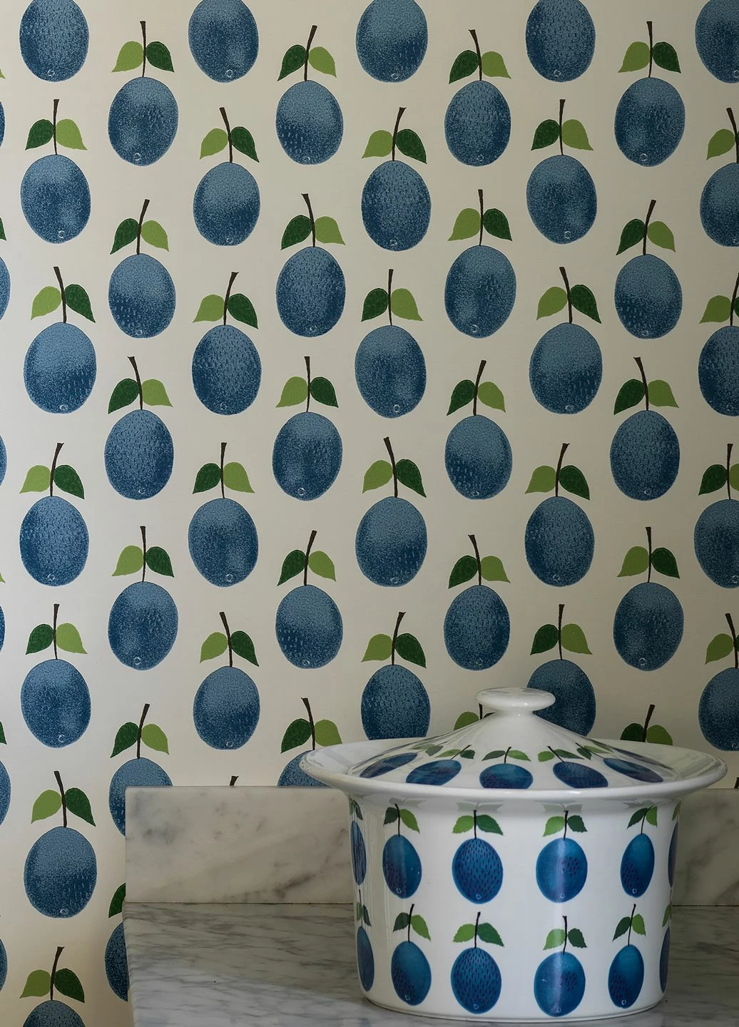 Tapete Henriette Brillantblau 3 Tapete Henriette Brillantblau