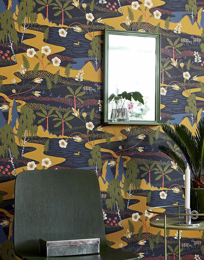 Tapete Hesperia Ocker 5 Tapete Hesperia Ocker – Bild 3