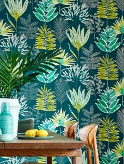 Tapete Hilma Farngrün