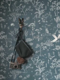 Tapete Hollie Hellgraublau -Geschaft Tapeten Hollie B 875121 2880x1440