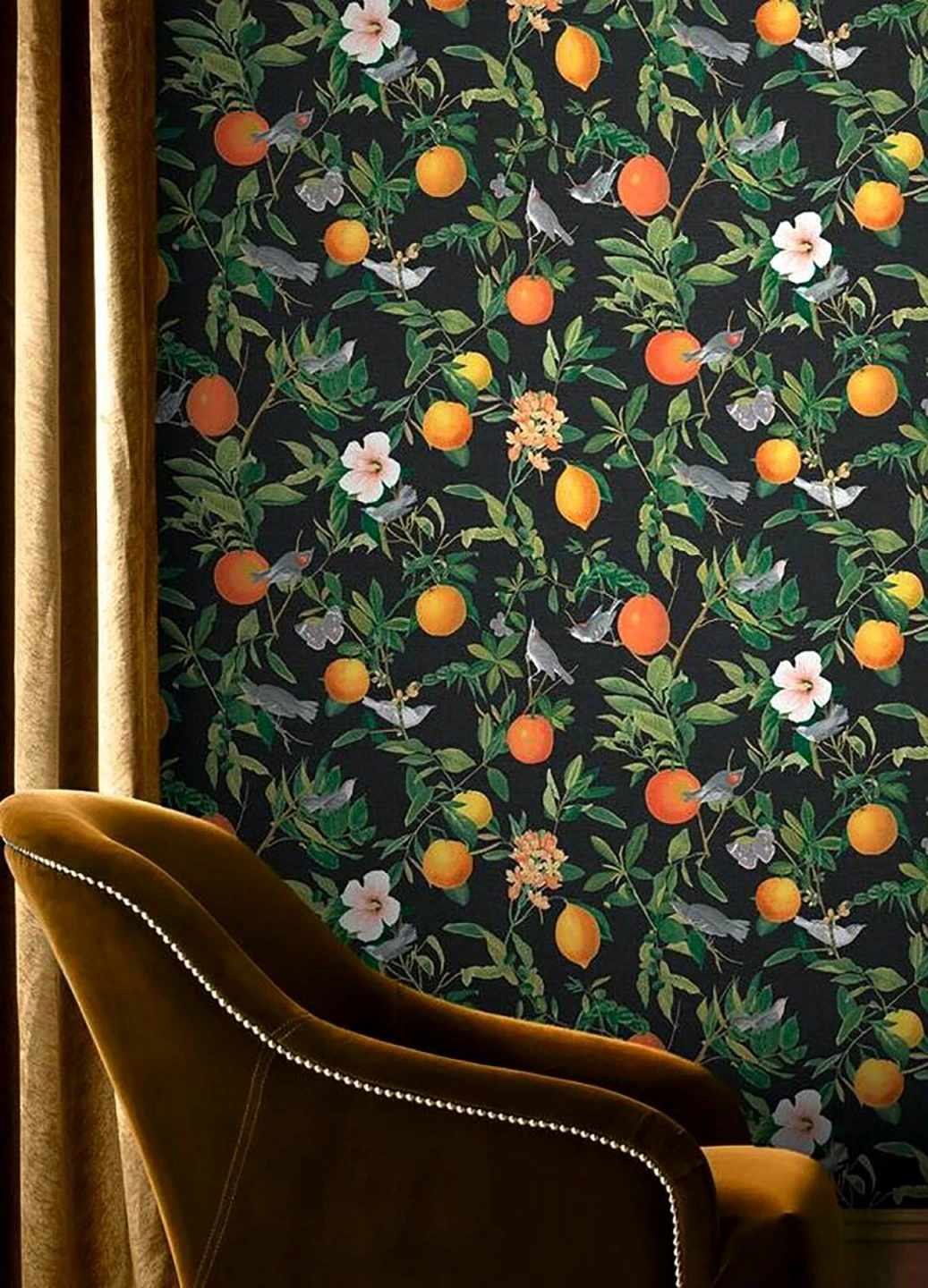 Tapete Imari Schwarzgrau 5 Tapete Imari Schwarzgrau – Bild 3