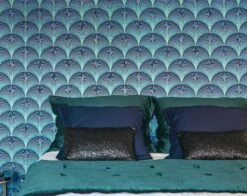 Tapete Imperia Blau Schimmer -Geschaft Tapeten Imperia C 864683 2880x1440