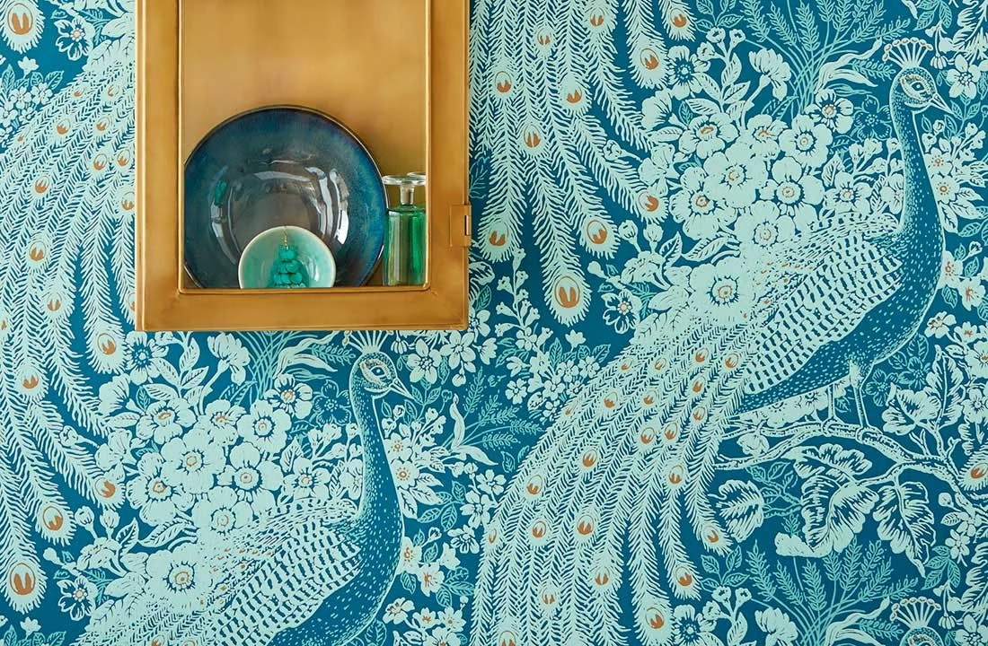 Tapete Izanuela Grünblau 3 Tapete Izanuela Grünblau