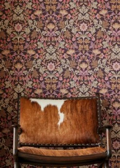 Tapete Josefin Schwarzrot