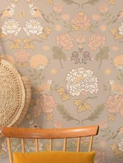 Tapete June Hellgrau