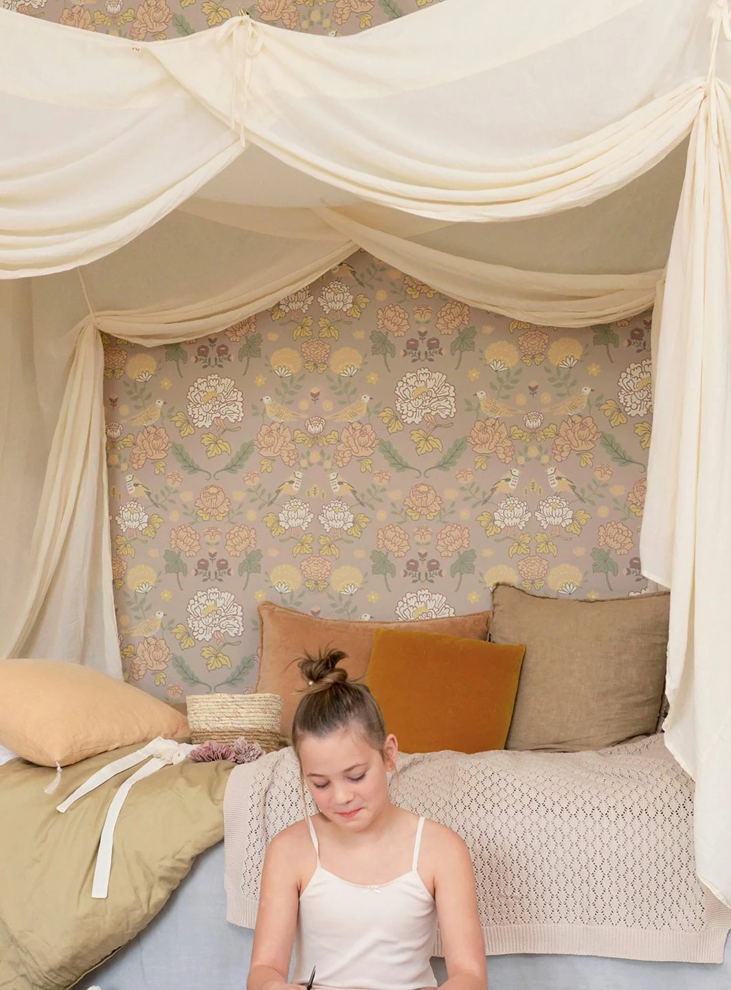 Tapete June Hellgraubeige 5 Tapete June Hellgraubeige – Bild 3