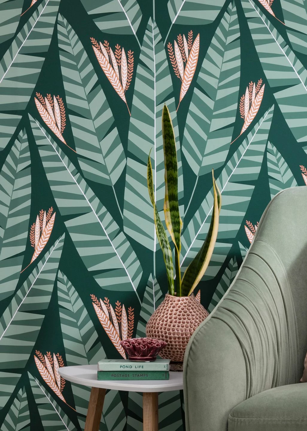 Tapete Jungle Minttürkis 3 Tapete Jungle Minttürkis