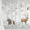 Wandbild Animal Forest Brauntöne -Geschaft Tapeten Jungle Kingdom A 390711 2880x1440