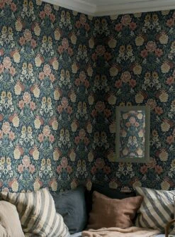 Tapete Kerala Schwarzblau -Geschaft Tapeten Kerala C 451874 2880x1440