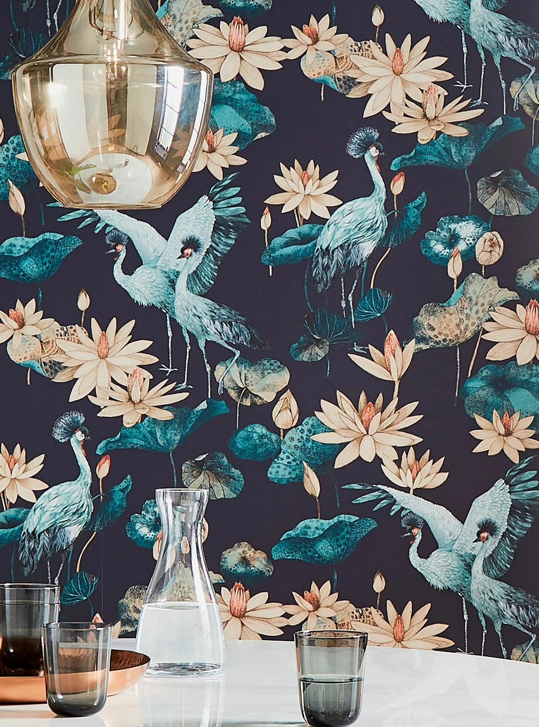 Tapete Kimora Schwarzblau 3 Tapete Kimora Schwarzblau