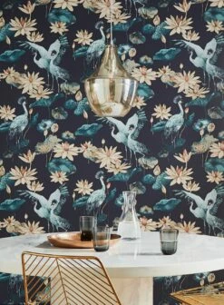 Tapete Kimora Schwarzblau 9 Tapete Kimora Schwarzblau -Geschaft Tapeten Kimora B 431702 2880x1440