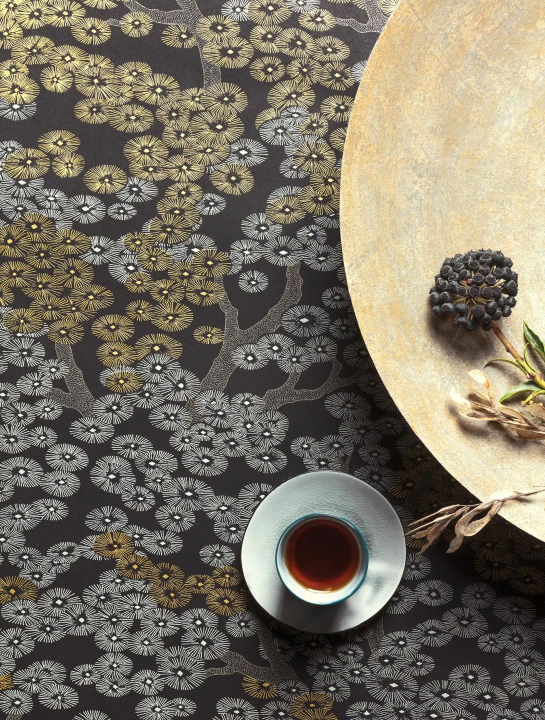 Tapete Kirigami Mattgold 3 Tapete Kirigami Mattgold