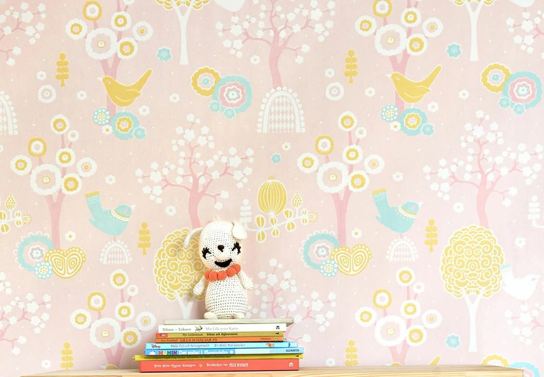 Tapete Körsbärsdalen Pastellrosa 3 Tapete Körsbärsdalen Pastellrosa