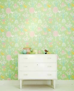 Tapete Körsbärsdalen Hellgelbgrün 6 Tapete Körsbärsdalen Hellgelbgrün -Geschaft Tapeten Koersbaersdalen 389023 A 2880x1440