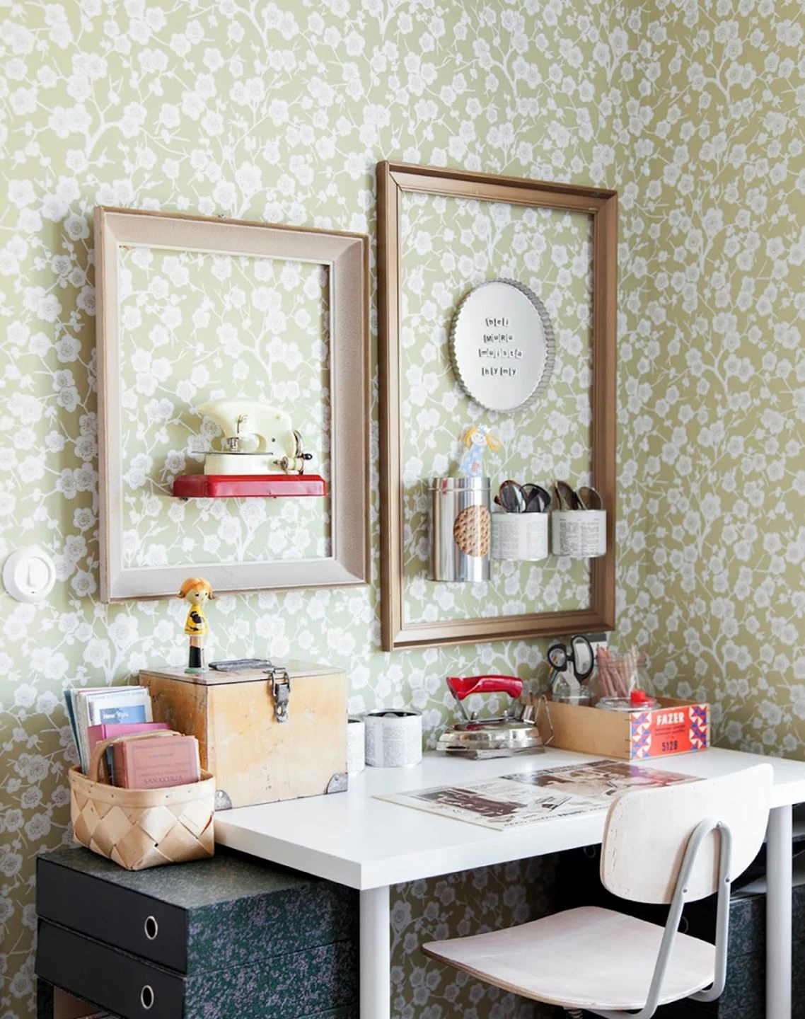 Tapete Laila Grünbeige 6 Tapete Laila Grünbeige – Bild 4