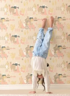 Tapete Lama Village Hellelfenbein -Geschaft Tapeten Lama Village E 389362 2880x1440