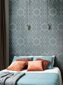 Tapete Laurel Silbergrau -Geschaft Tapeten Laurel B 251091 2880x1440