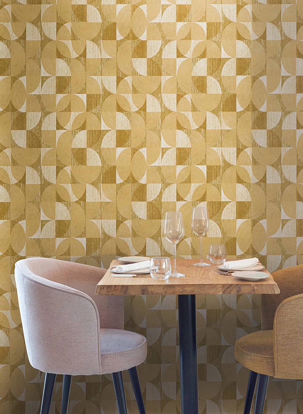 Tapete Libertas Sandgelb 5 Tapete Libertas Sandgelb – Bild 3