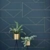 Ferm LIVING Tapete Lines Graublau 1 Ferm LIVING Tapete Lines Graublau -Geschaft Tapeten Lines 420171 2880x1440