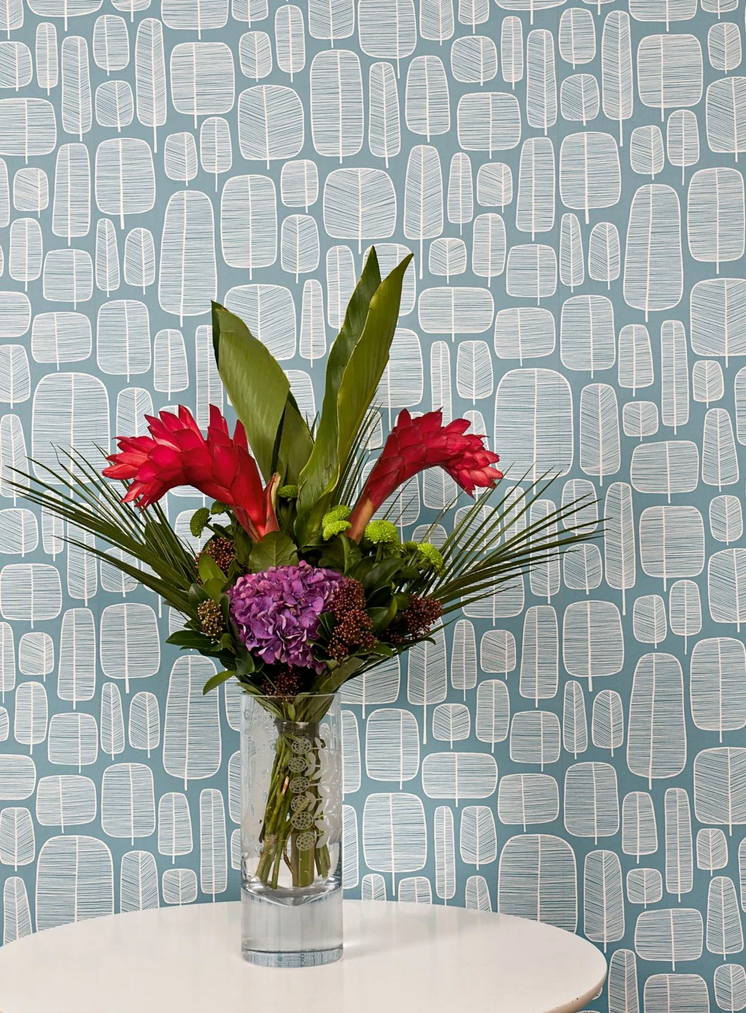 Tapete Little Trees Hellpastellblau 6 Tapete Little Trees Hellpastellblau – Bild 4