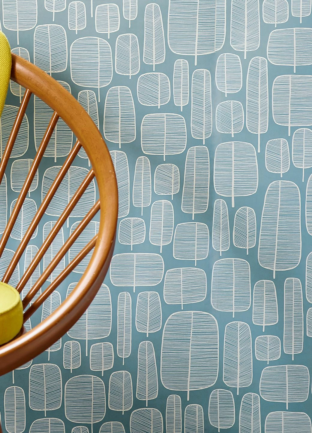 Tapete Little Trees Hellpastellblau 3 Tapete Little Trees Hellpastellblau