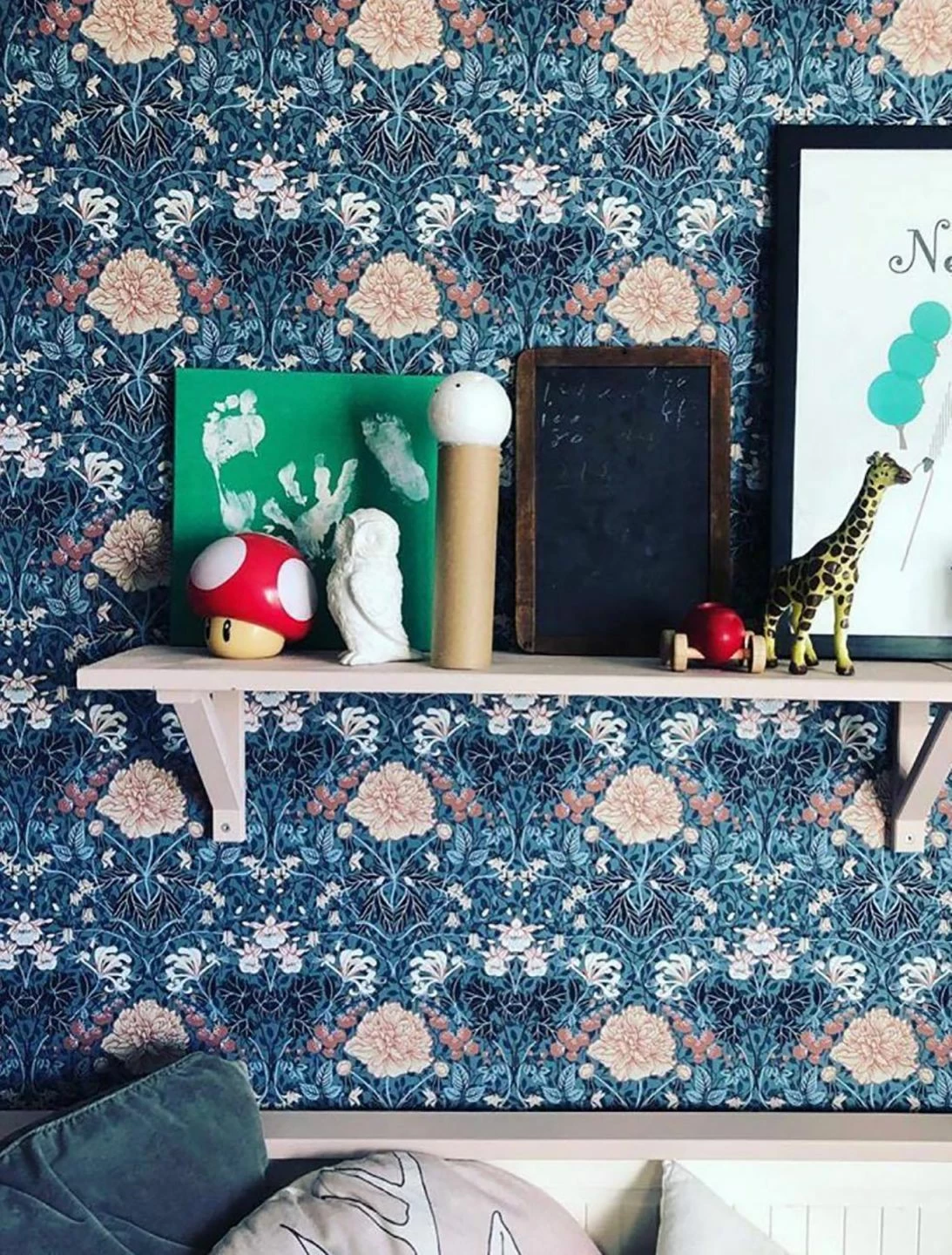 Tapete Lovisa Taubenblau 3 Tapete Lovisa Taubenblau