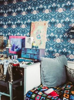 Tapete Lovisa Taubenblau 9 Tapete Lovisa Taubenblau -Geschaft Tapeten Lovisa B 485075 2880x1440