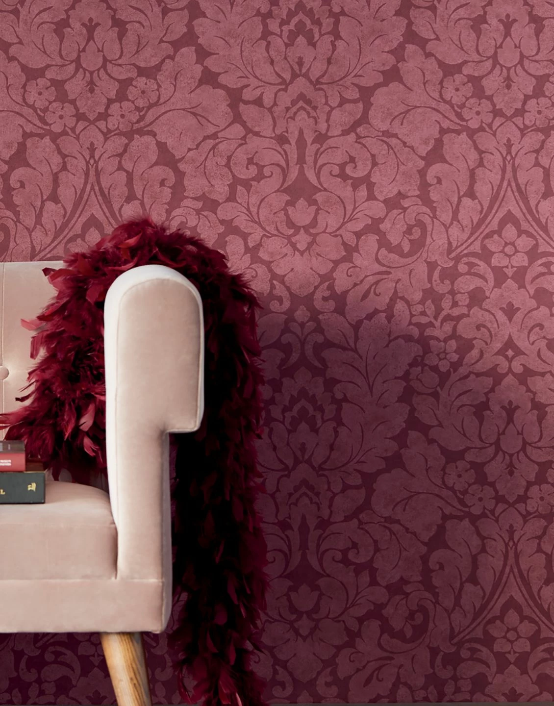 Tapete Lumina Weinrot 3 Tapete Lumina Weinrot