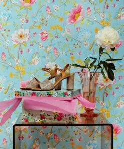 Tapete Luna Pastellblau -Geschaft Tapeten Luna B 820783 2880x1440