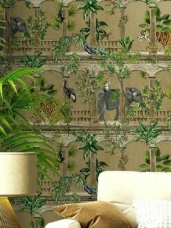 Tapete Lunasa Perlgold -Geschaft Tapeten Lunasa A 104532 2880x1440