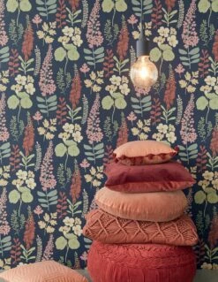 Tapete Luzie Dunkelblau -Geschaft Tapeten Luzie B 821671 2880x1440