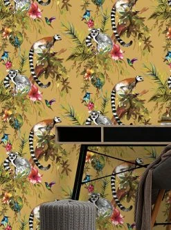 Tapete Madagascar Sandgelb 7 Tapete Madagascar Sandgelb -Geschaft Tapeten Madagascar A 103015 2880x1440