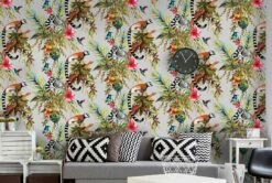 Tapete Madagascar Silber -Geschaft Tapeten Madagascar B 103013 2880x1440