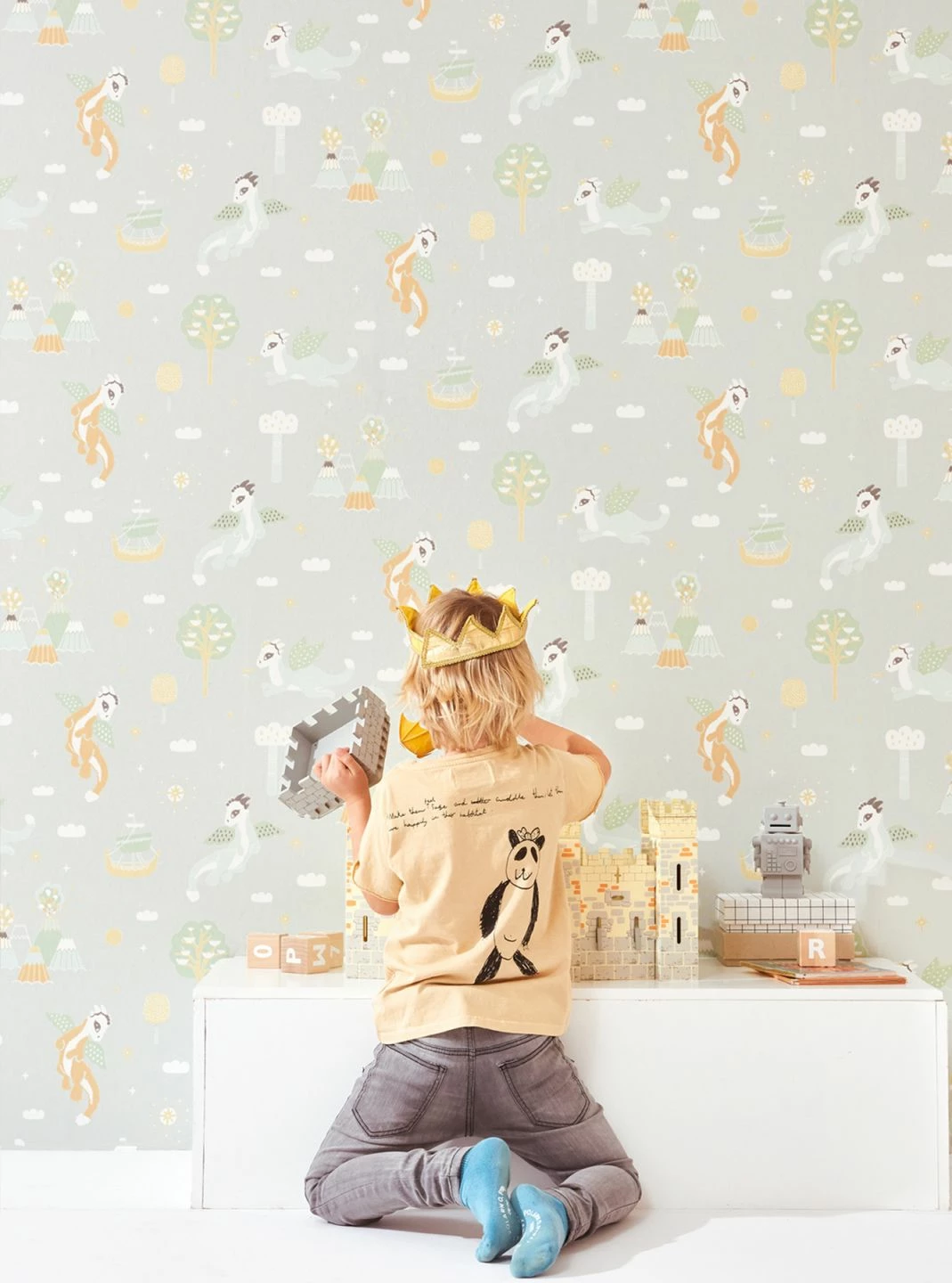 Tapete Magical Adventure Weissgrau 5 Tapete Magical Adventure Weissgrau – Bild 3