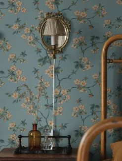 Tapete Maja Pastellgrünblau