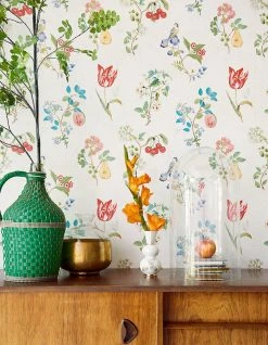 Tapete Mallorie Weiss -Geschaft Tapeten Mallorie B 821404 2880x1440