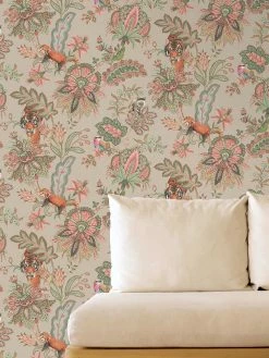 Tapete Manali Beigegrau -Geschaft Tapeten Manali B 104671 2880x1440