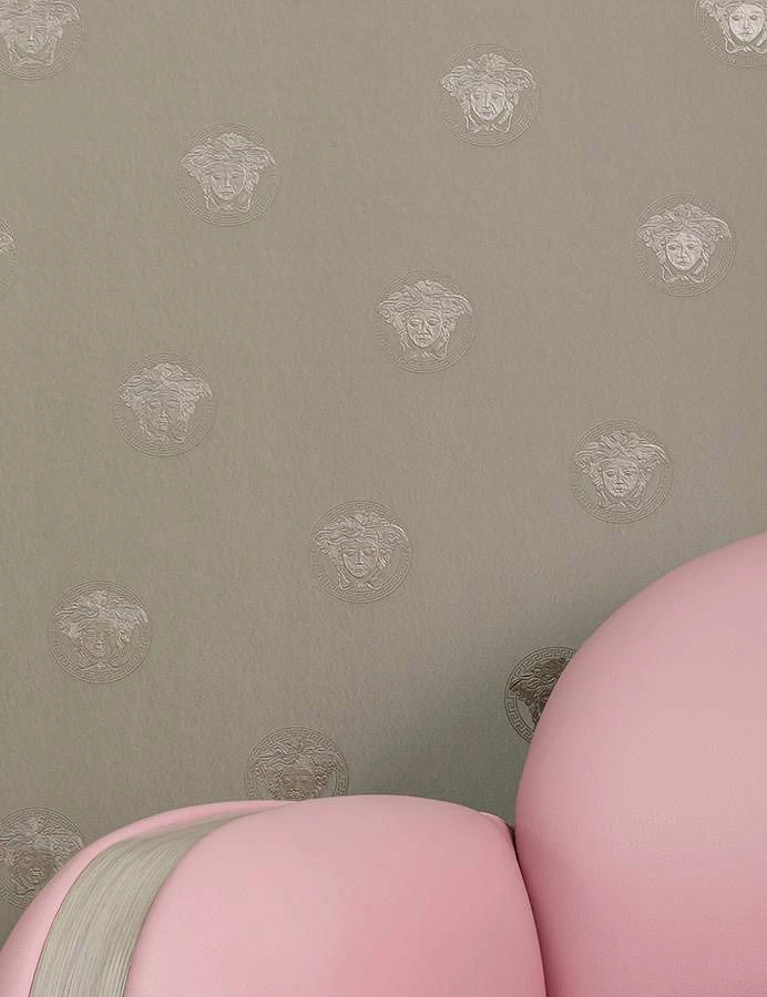 Versace Tapete Maxima Grau Schimmer 3 Versace Tapete Maxima Grau Schimmer