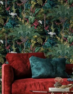 Tapete Melora Türkisblau -Geschaft Tapeten Melora B 104571 2880x1440