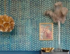 Tapete Methok Dunkelblau