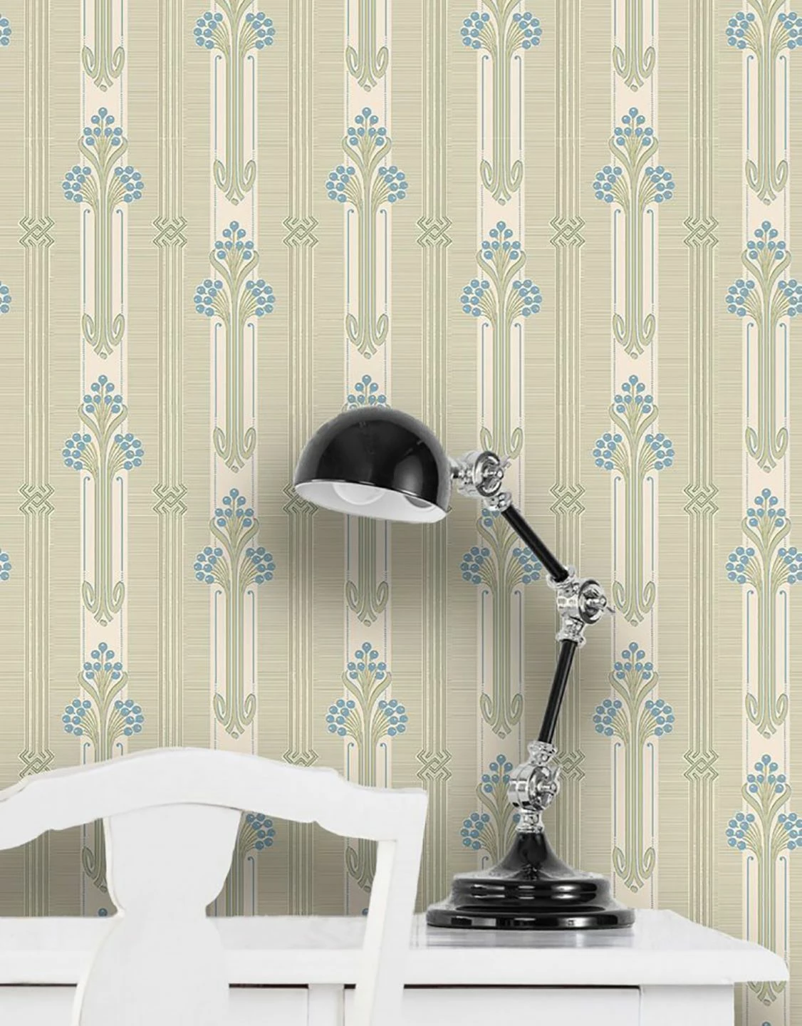 Tapete Midela Brillantblau 4 Tapete Midela Brillantblau – Bild 2