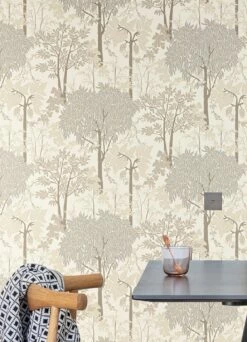 Tapete Mirabelle Graubeige