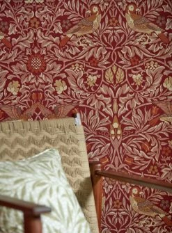 Tapete Morris Birds Rubinrot -Geschaft Tapeten Morris Birds B 463274 2880x1440