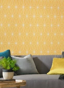 Tapete Morton Goldgelb 7 Tapete Morton Goldgelb -Geschaft Tapeten Morton B 431063 2880x1440