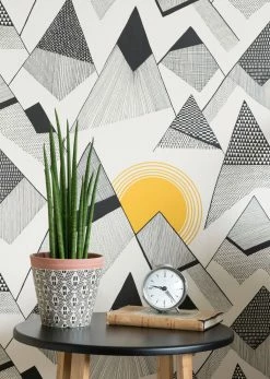 Tapete Mountains Goldgelb